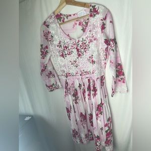 Floral Dress Cotton Tuinc Sz XS